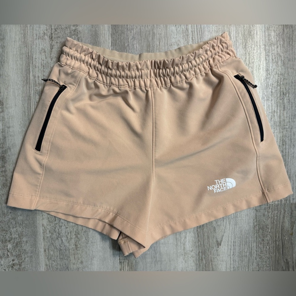 The North Face Women's Tan Elastic-Waist Athletic Shorts